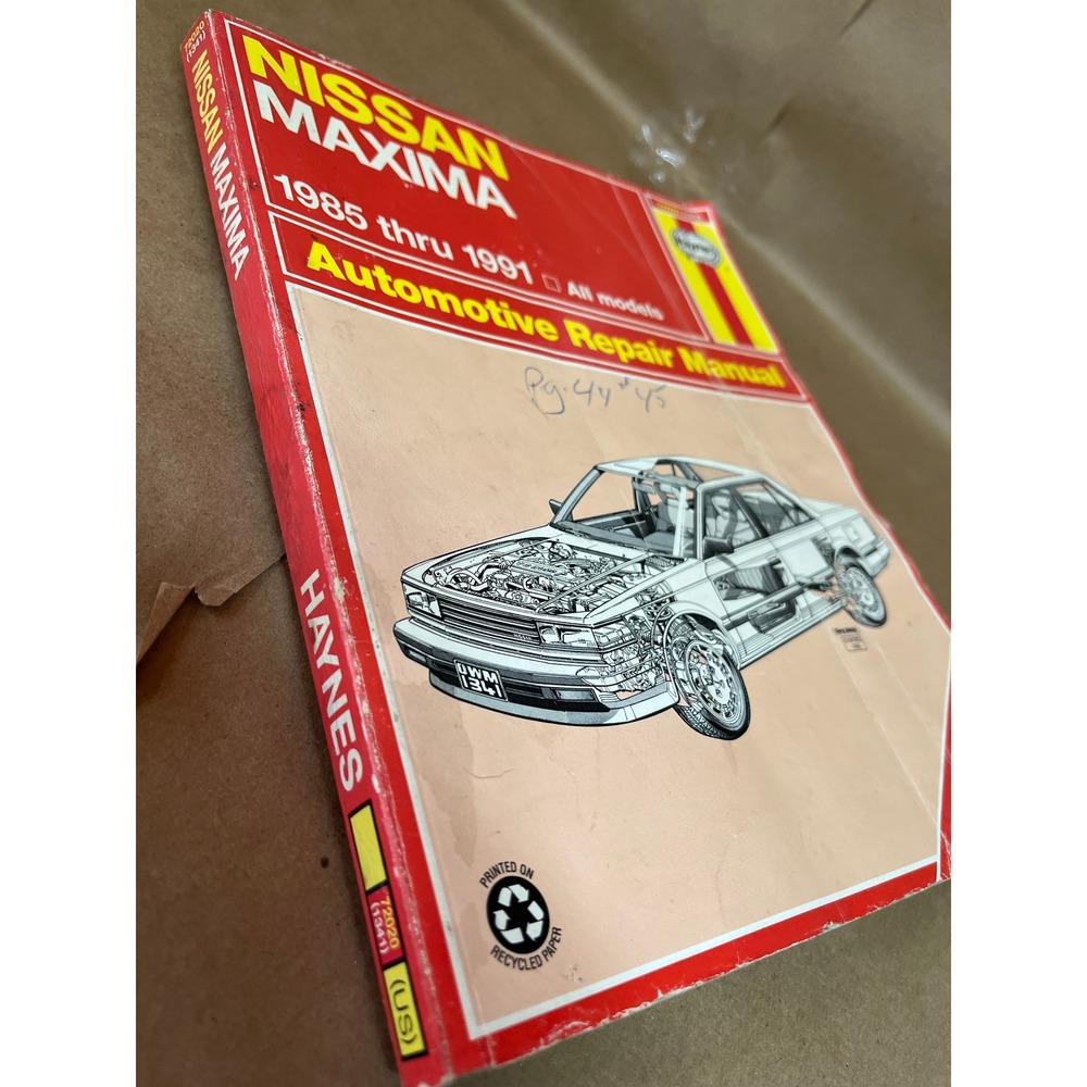 Haynes Nissan Maxima 1985‎ Thru 1991 Automotive Repair Manual
